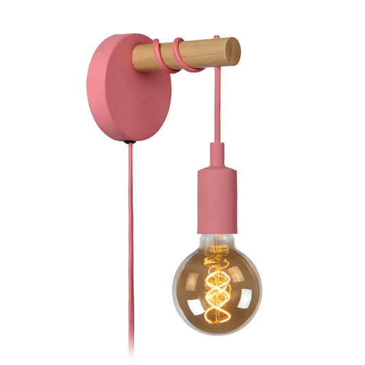 Lucide POLA - Wall light Children - Ø 12 cm - 1xE27 - Pink