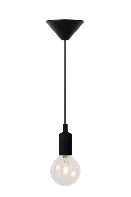 Lucide FIX - Pendant light - Ø 10 cm - 1xE27 - Black