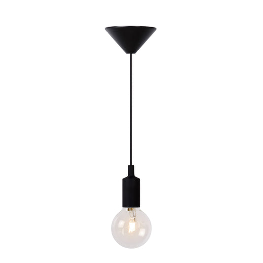 Lucide FIX - Pendant light - Ø 10 cm - 1xE27 - Black