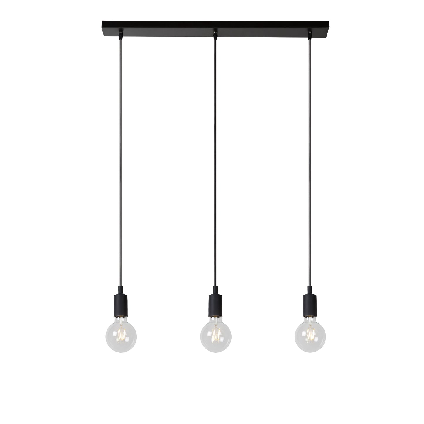 Lucide FIX - Pendant light - 3xE27 - Black