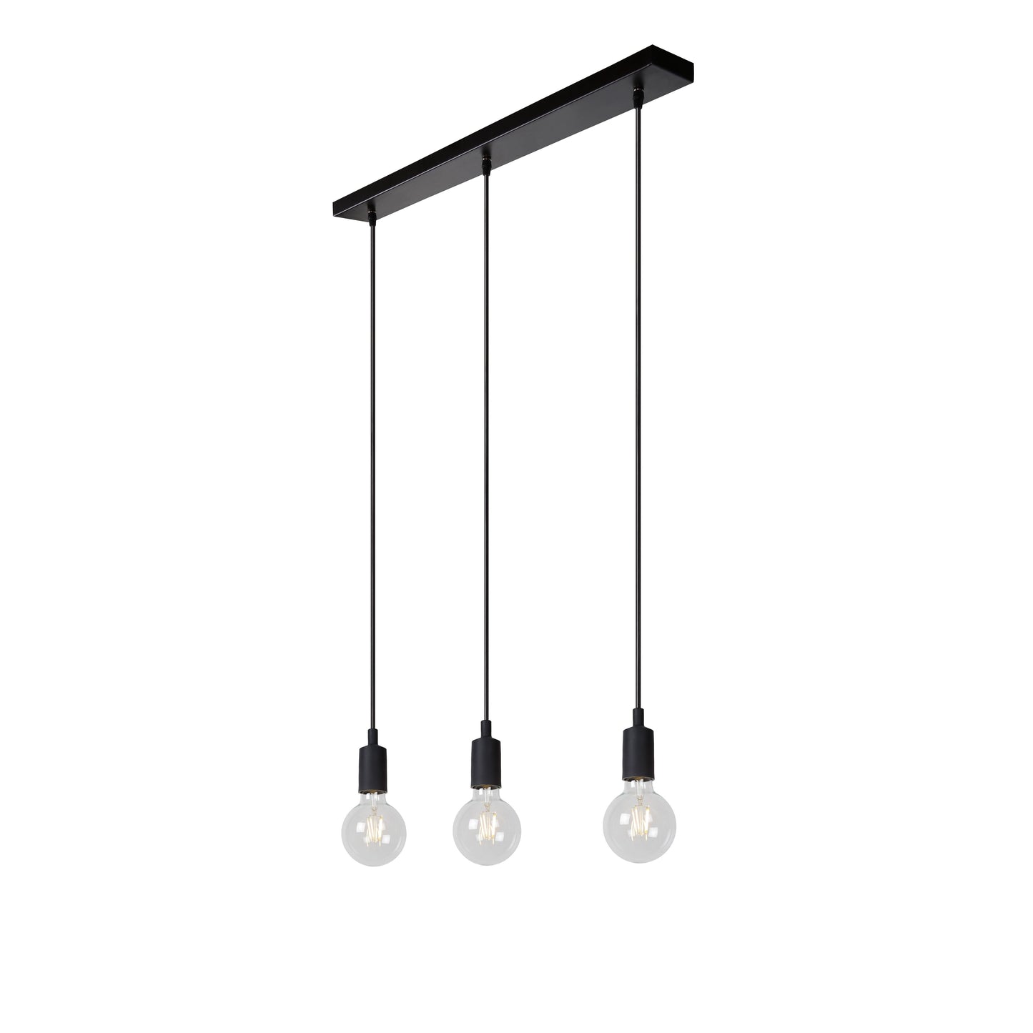 Lucide FIX - Pendant light - 3xE27 - Black