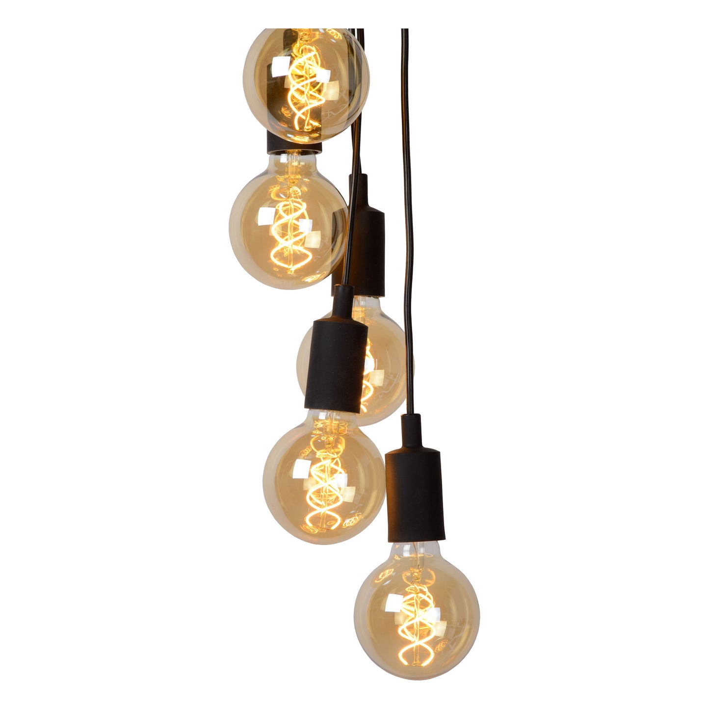 Lucide FIX - Pendant light - 7xE27 - Black