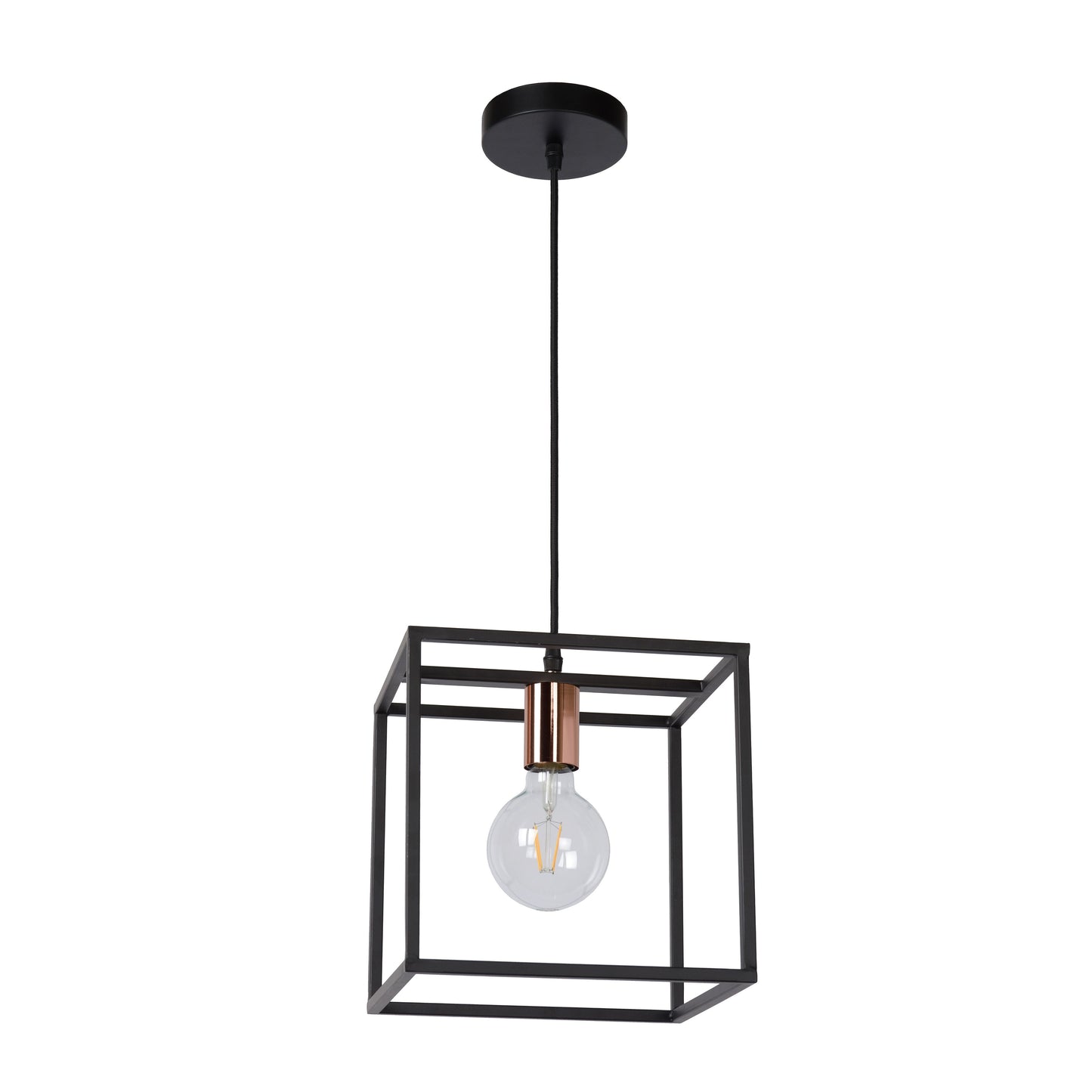 Lucide ARTHUR - Pendant light - 1xE27 - Black