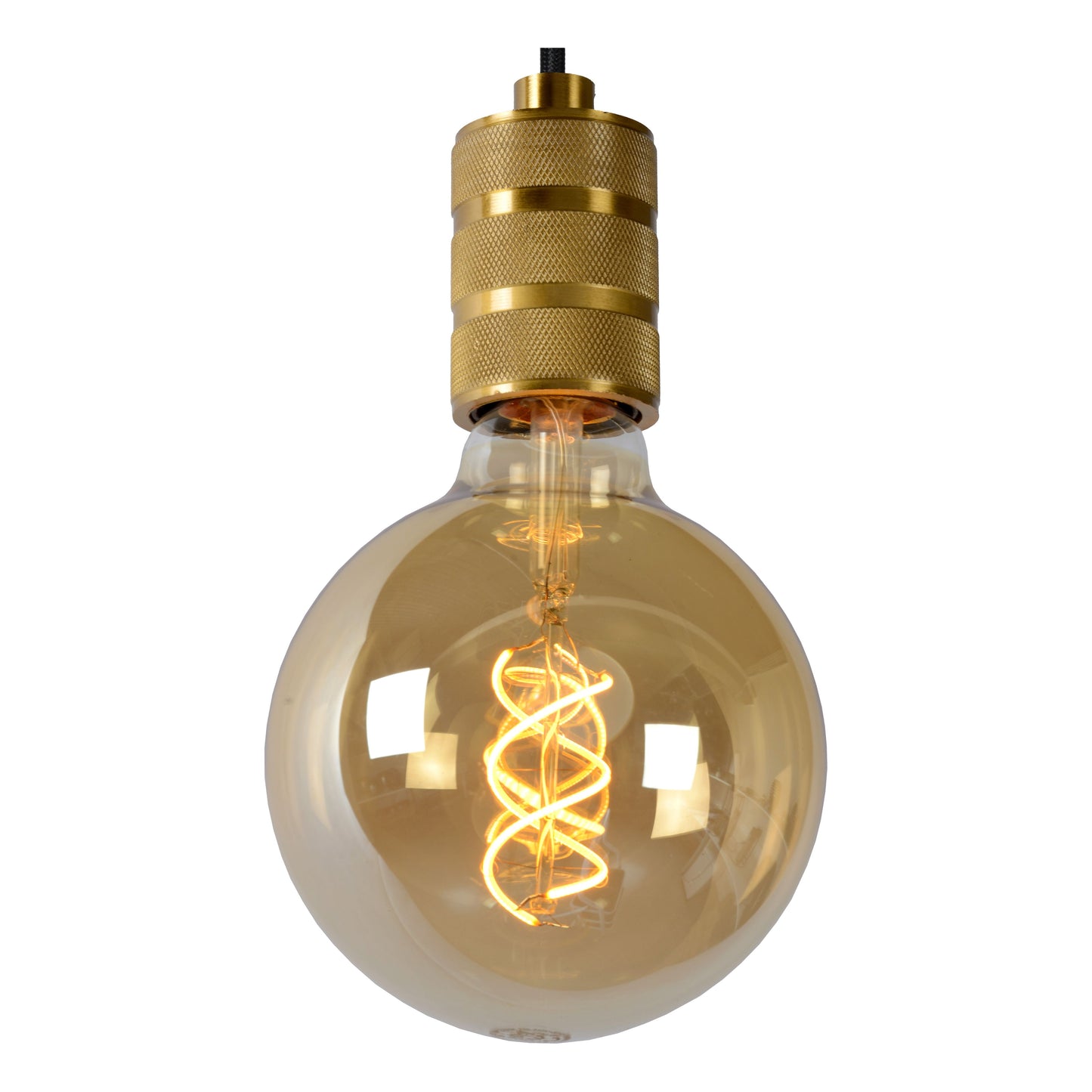 Lucide JOVA - Pendant light - Ø 12 cm - 1xE27 - Matt Gold / Brass