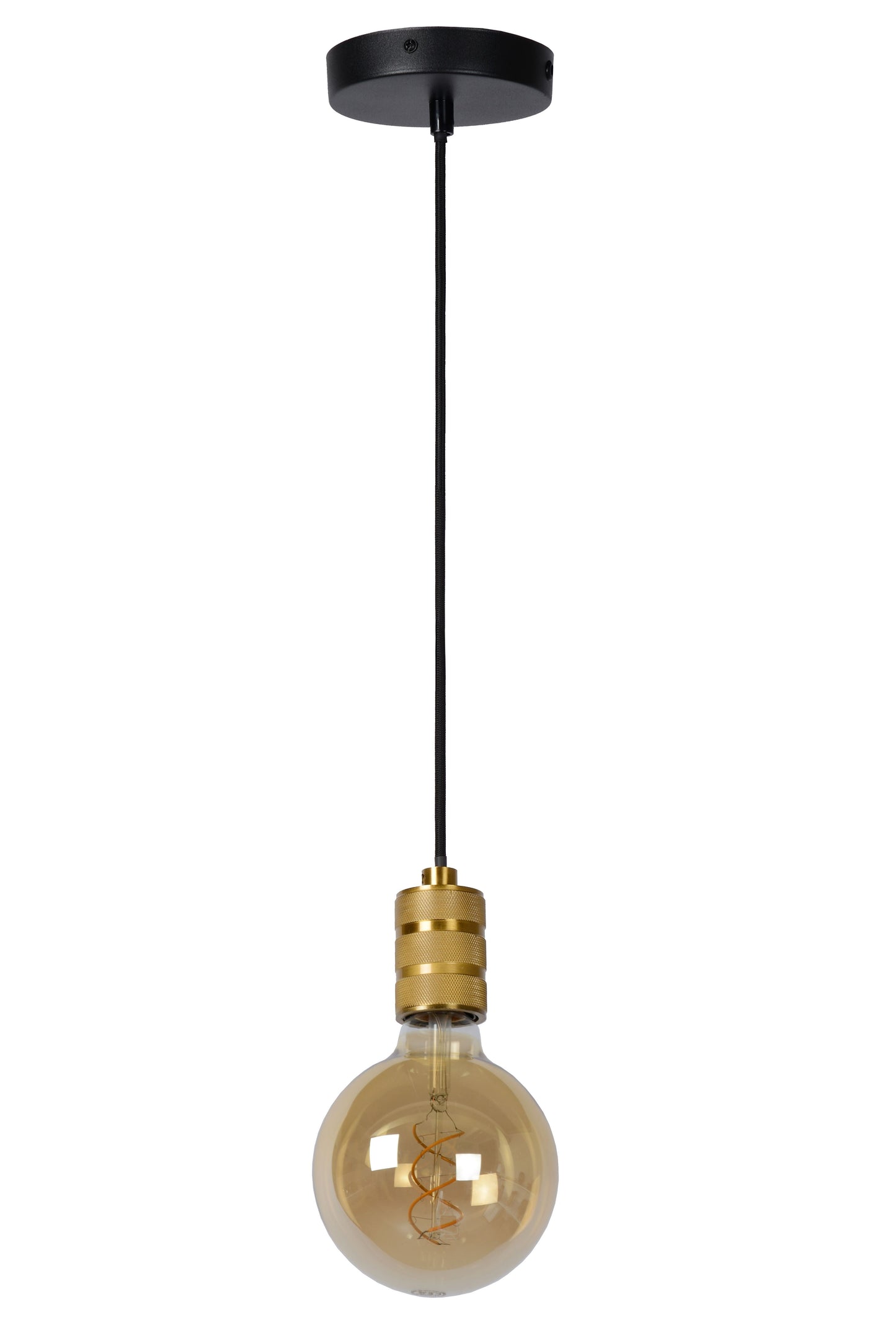 Lucide JOVA - Pendant light - Ø 12 cm - 1xE27 - Matt Gold / Brass