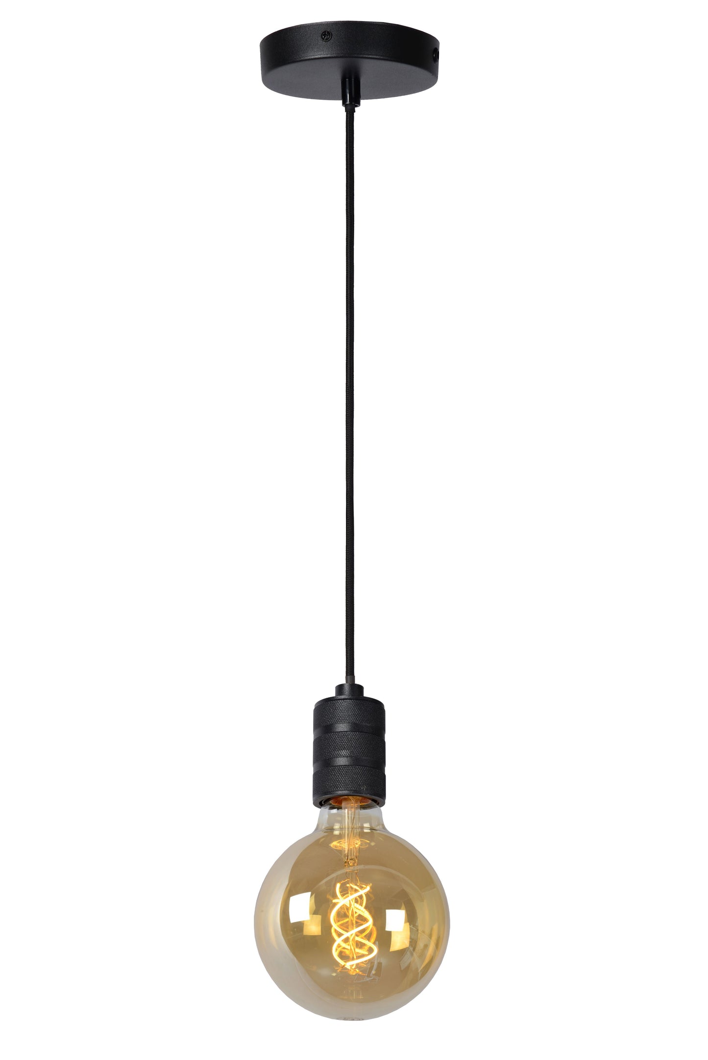 Lucide JOVA - Pendant light - Ø 10 cm - 1xE27 - Black