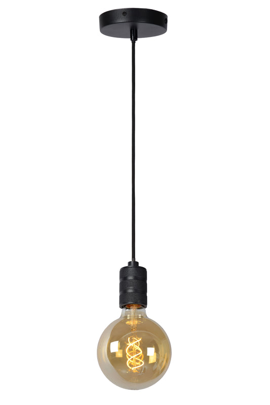 Lucide JOVA - Pendant light - Ø 10 cm - 1xE27 - Black