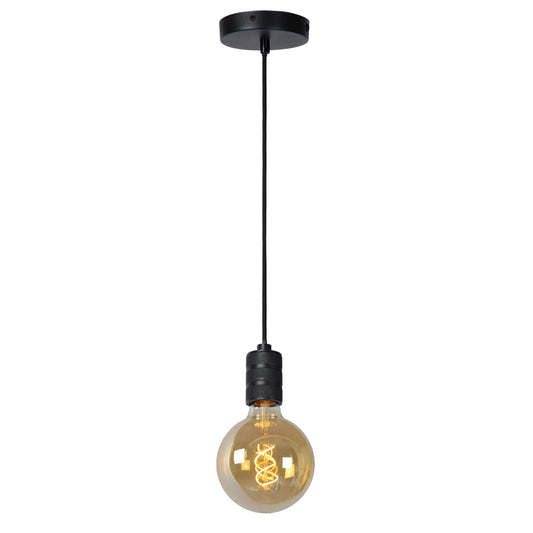 Lucide JOVA - Pendant light - Ø 10 cm - 1xE27 - Black