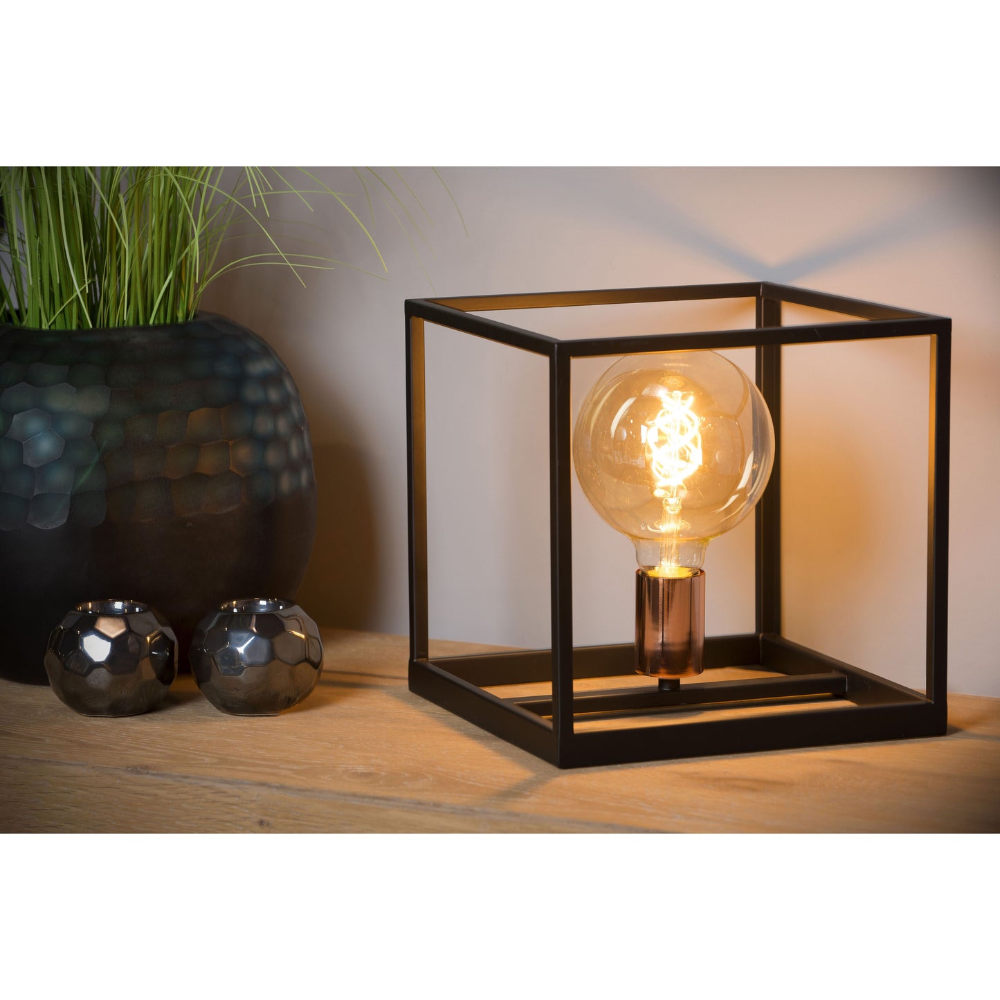 Lucide ARTHUR - Table lamp - 1xE27 - Black