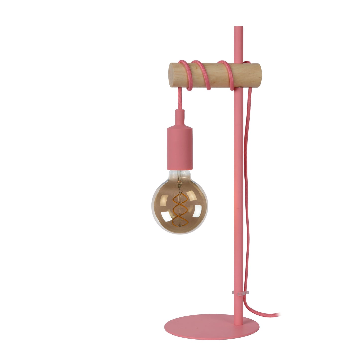 Lucide POLA - Table lamp Children - Ø 15 cm - 1xE27 - Pink