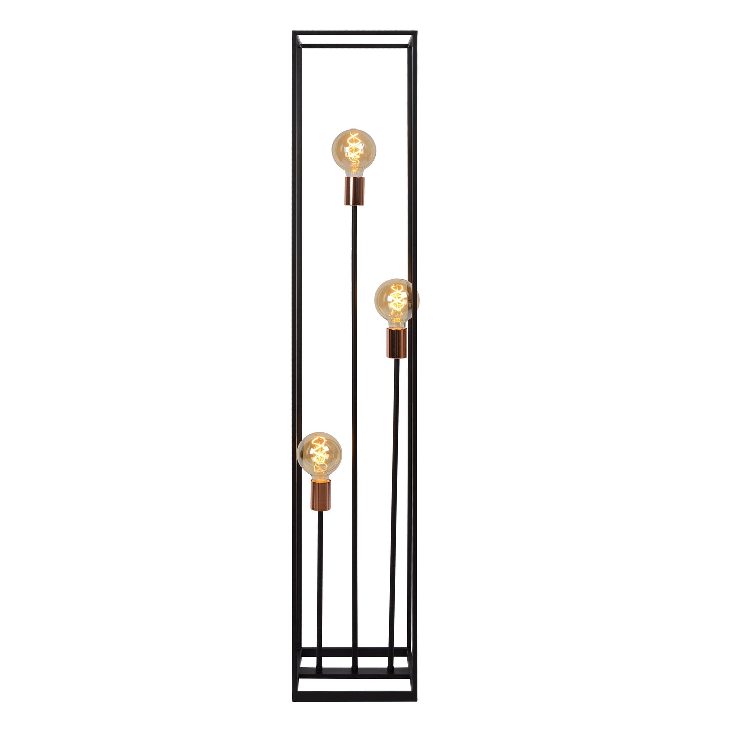 Lucide ARTHUR - Floor lamp - 3xE27 - Black