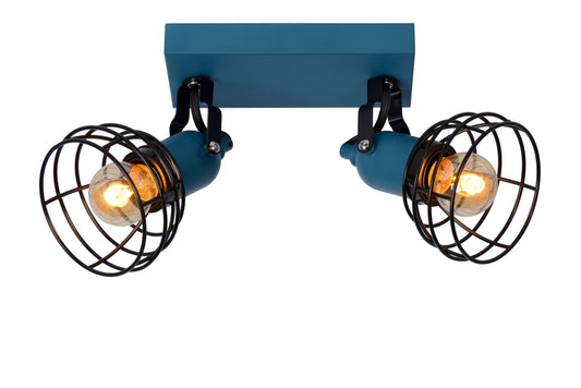 Lucide POLA - Ceiling spotlight Children - 2xE27 - Blue