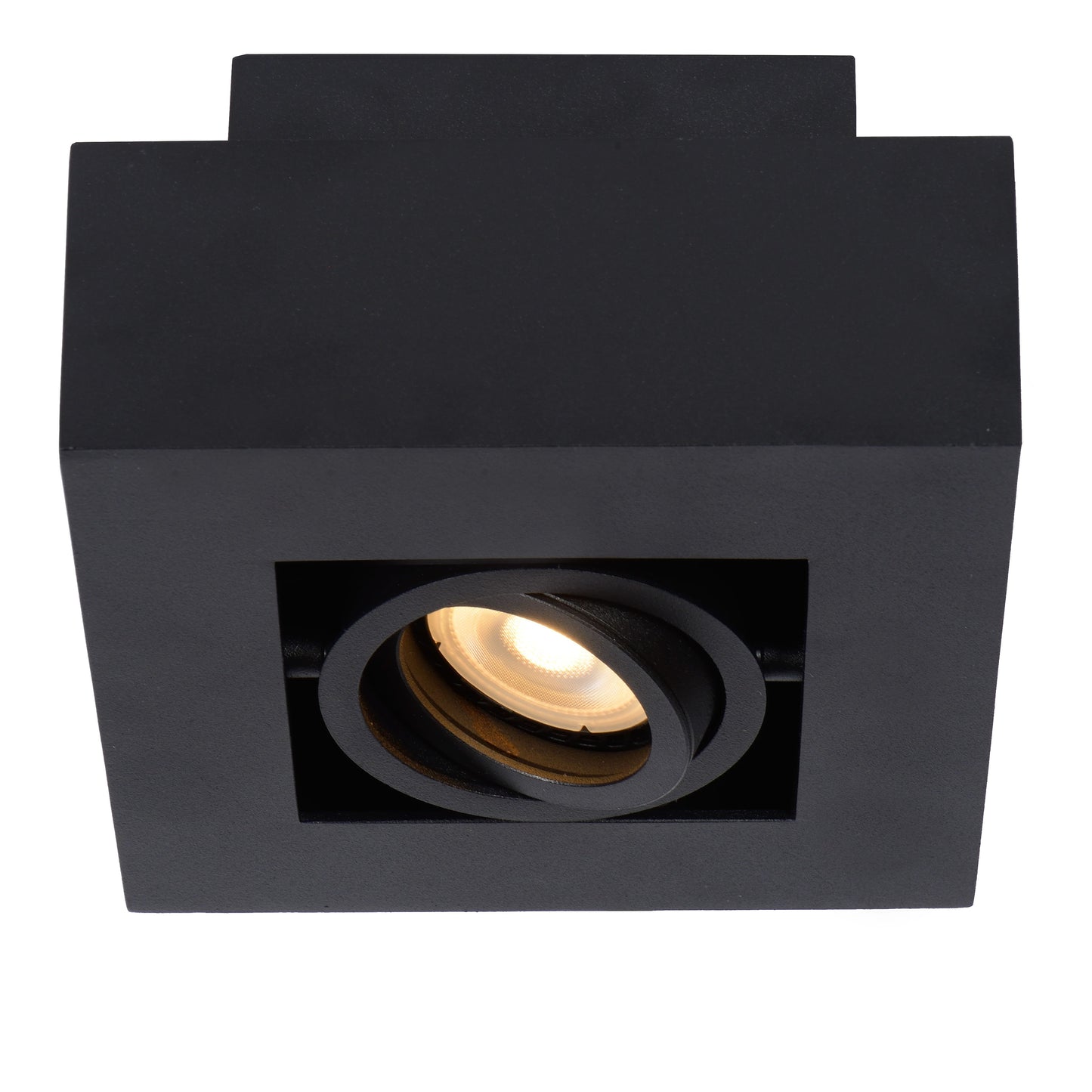 Lucide XIRAX - Ceiling spotlight - LED Dim to warm - GU10 - 1x5W 2200K/3000K - Black