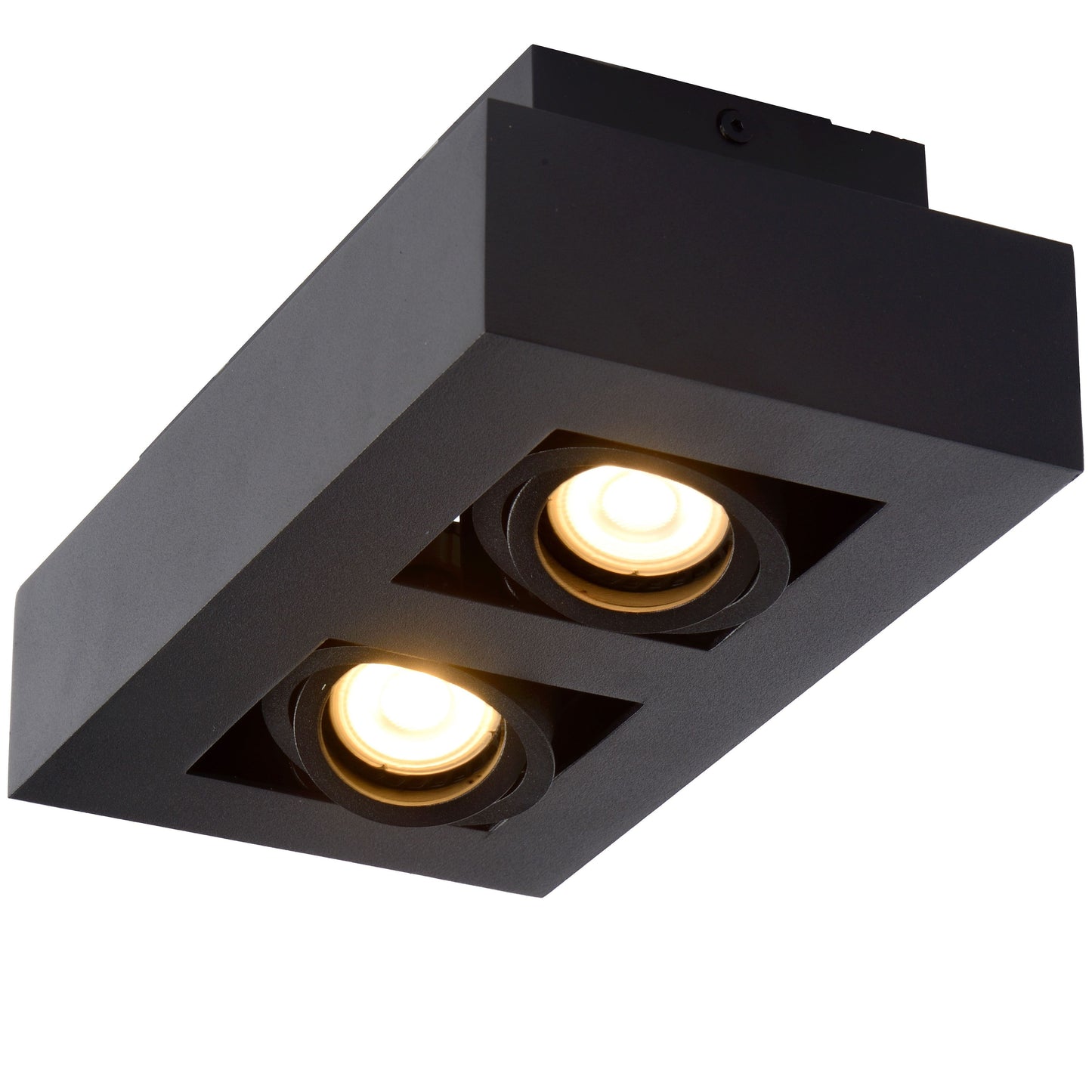 Lucide XIRAX - Ceiling spotlight - LED Dim to warm - GU10 - 2x5W 2200K/3000K - Black