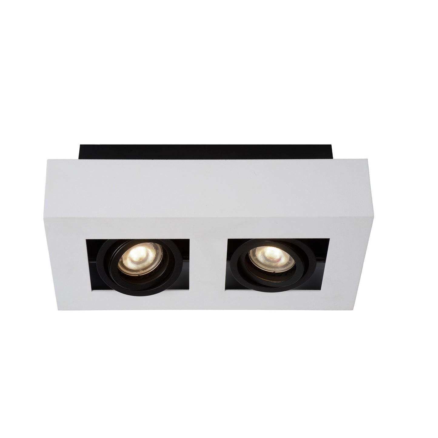 Lucide XIRAX - Ceiling spotlight - LED Dim to warm - GU10 - 2x5W 2200K/3000K - White