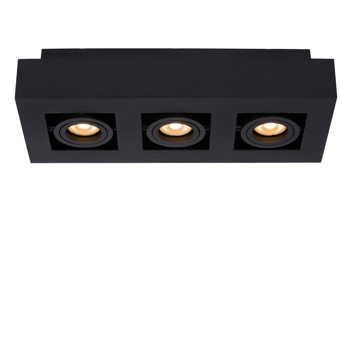 Lucide XIRAX - Ceiling spotlight - LED Dim to warm - GU10 - 3x5W 2200K/3000K - Black