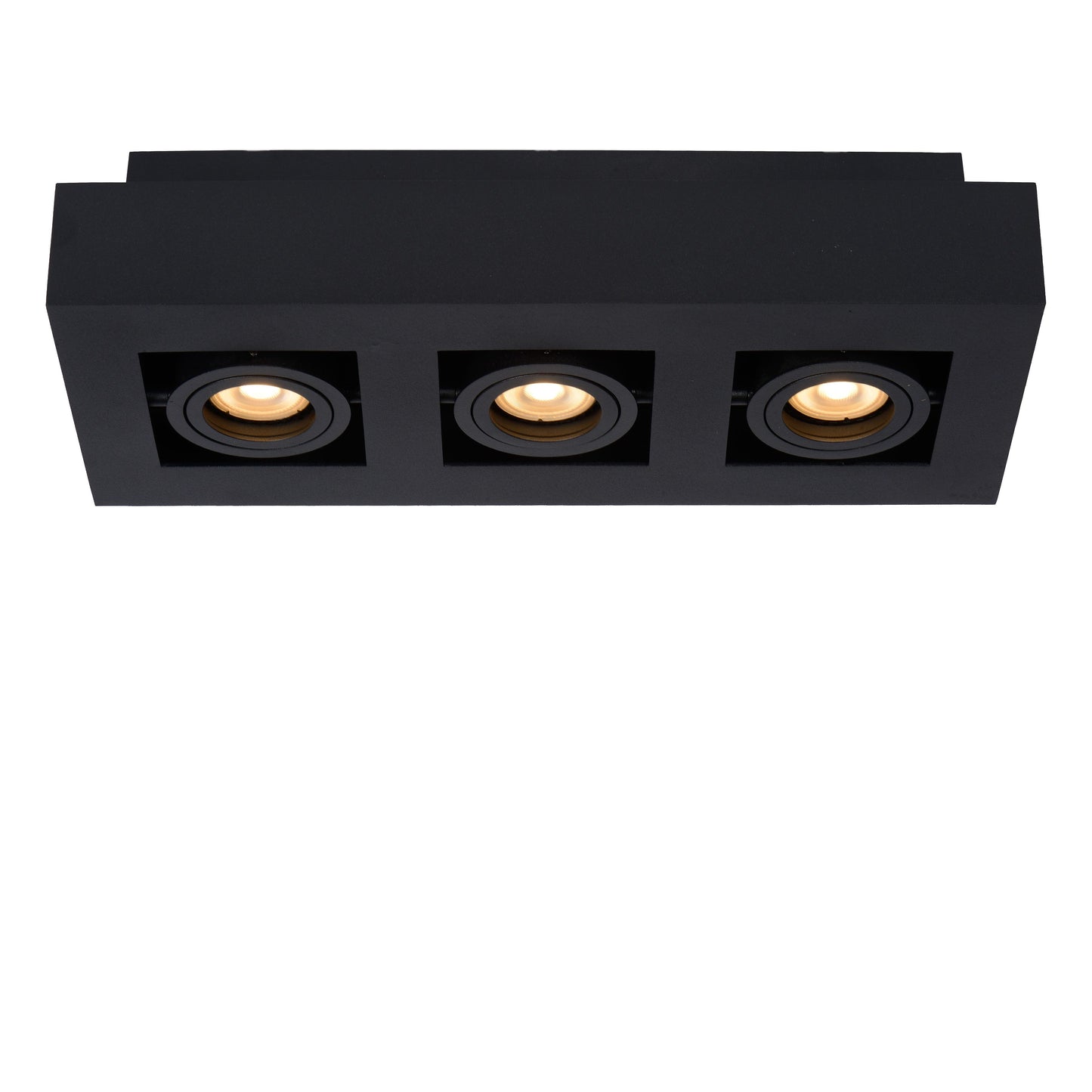 Lucide XIRAX - Ceiling spotlight - LED Dim to warm - GU10 - 3x5W 2200K/3000K - Black