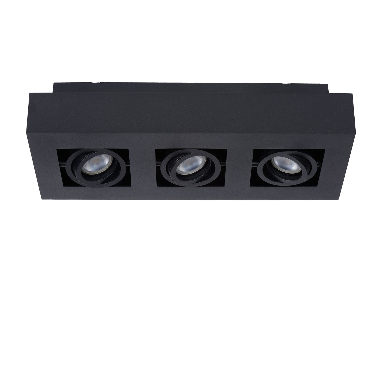 Lucide XIRAX - Ceiling spotlight - LED Dim to warm - GU10 - 3x5W 2200K/3000K - Black