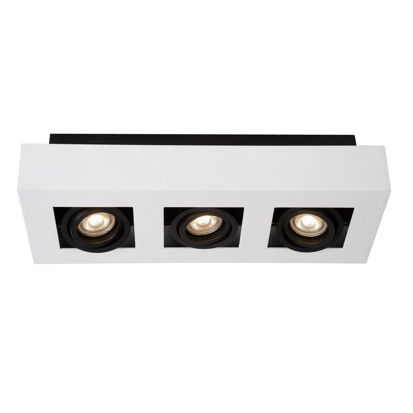 Lucide XIRAX - Ceiling spotlight - LED Dim to warm - GU10 - 3x5W 2200K/3000K - White