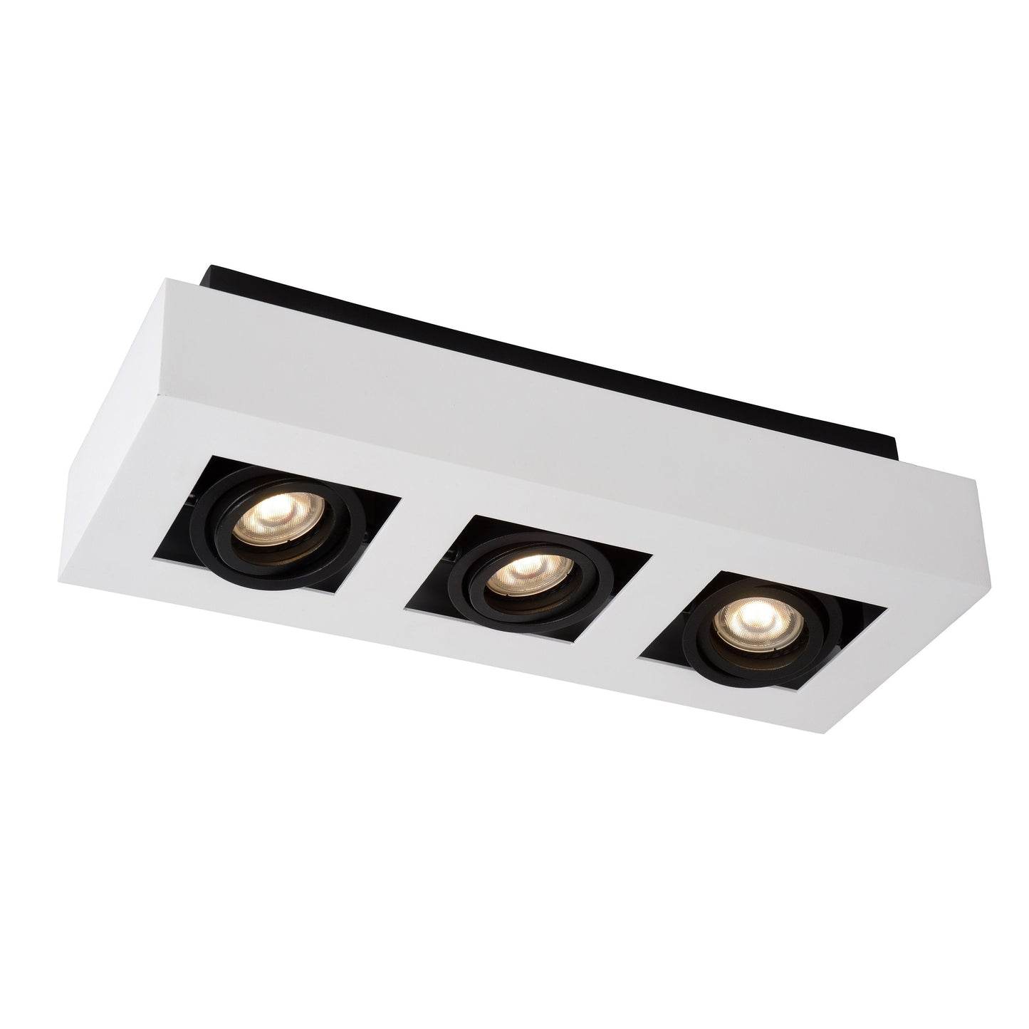 Lucide XIRAX - Ceiling spotlight - LED Dim to warm - GU10 - 3x5W 2200K/3000K - White