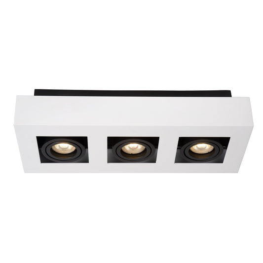 Lucide XIRAX - Ceiling spotlight - LED Dim to warm - GU10 - 3x5W 2200K/3000K - White