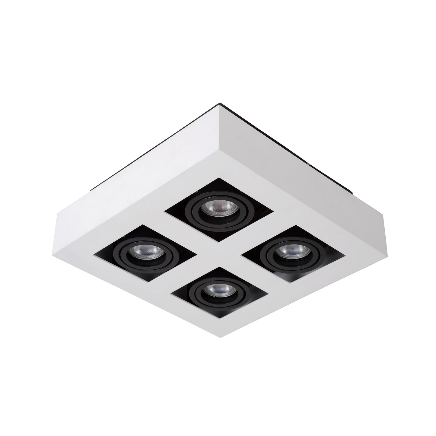 Lucide XIRAX - Ceiling spotlight - LED Dim to warm - GU10 - 4x5W 2200K/3000K - White