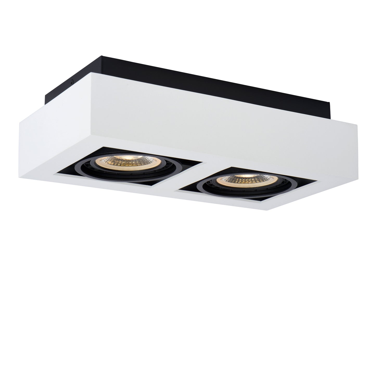 Lucide ZEFIX - Ceiling spotlight - LED Dim to warm - GU10 (ES111) - 2x12W 2200K/3000K - White