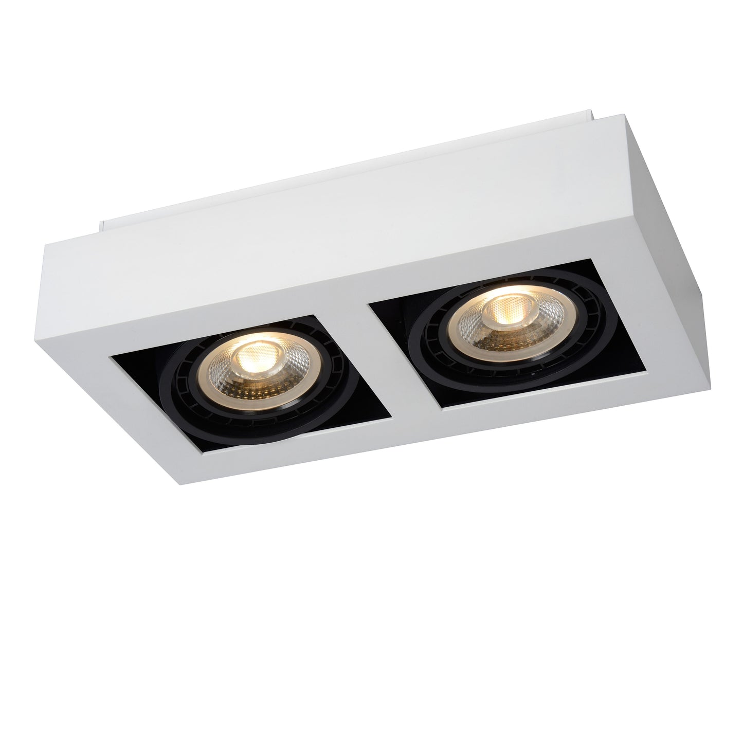 Lucide ZEFIX - Ceiling spotlight - LED Dim to warm - GU10 (ES111) - 2x12W 2200K/3000K - White