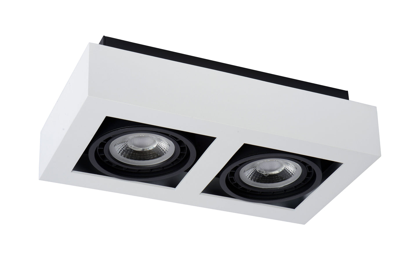 Lucide ZEFIX - Ceiling spotlight - LED Dim to warm - GU10 (ES111) - 2x12W 2200K/3000K - White