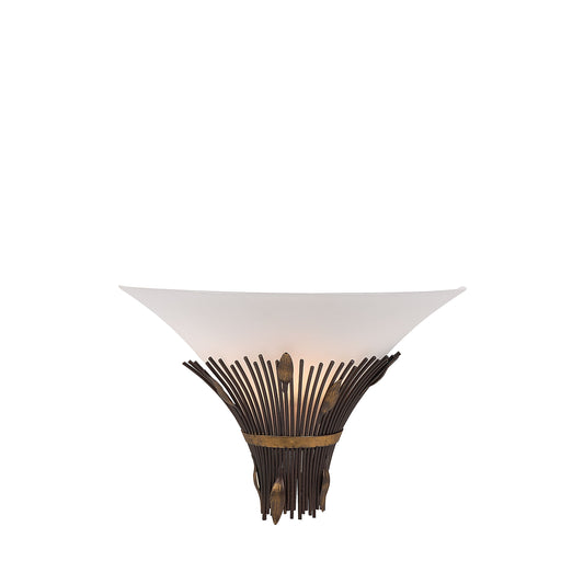 Lucide CANNA - Wall light - 1xE14 - Rust Brown