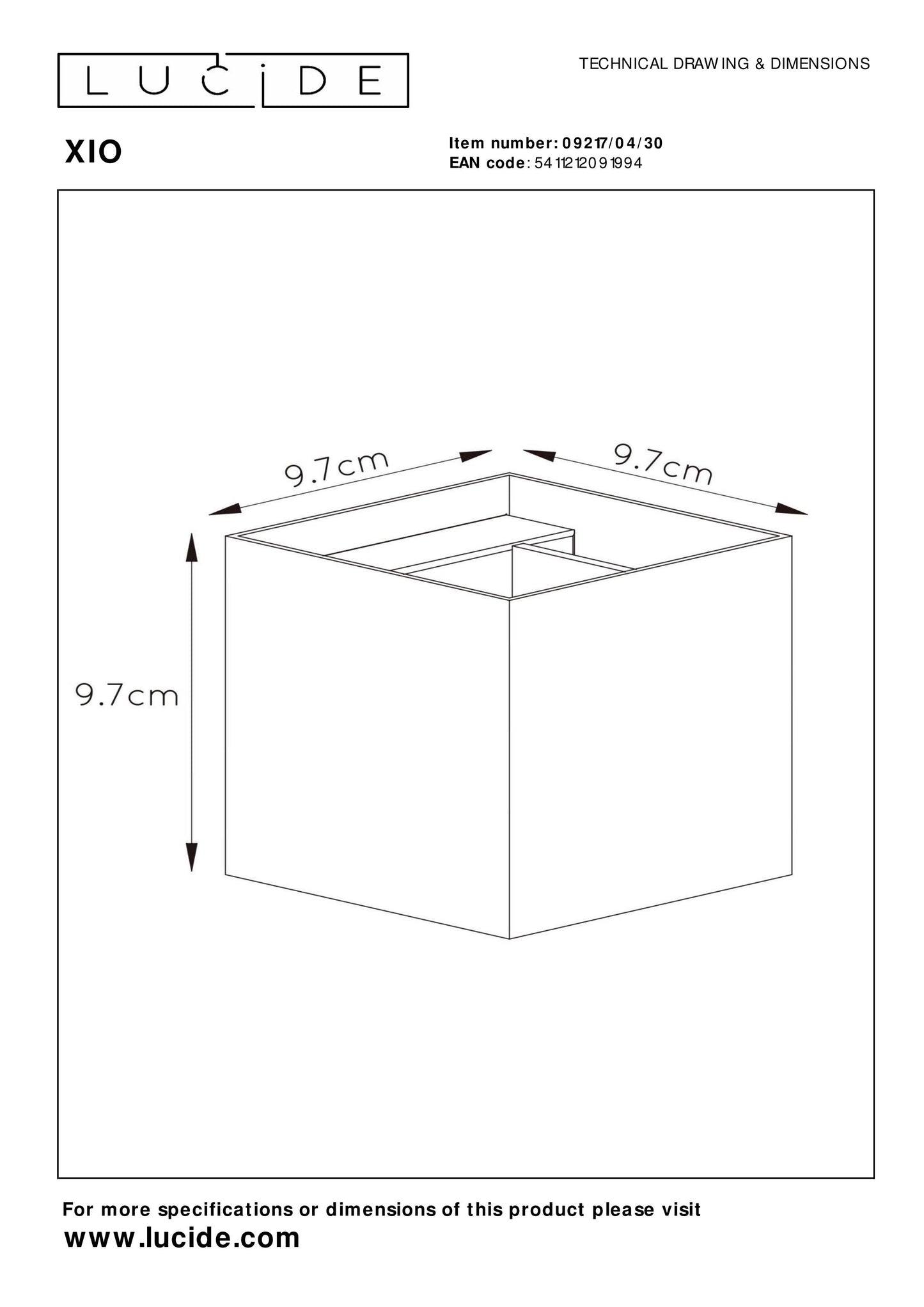 Lucide XIO - Wall light - LED Dim. - G9 - 1x4W 2700K - Adjustable beam angle - Black