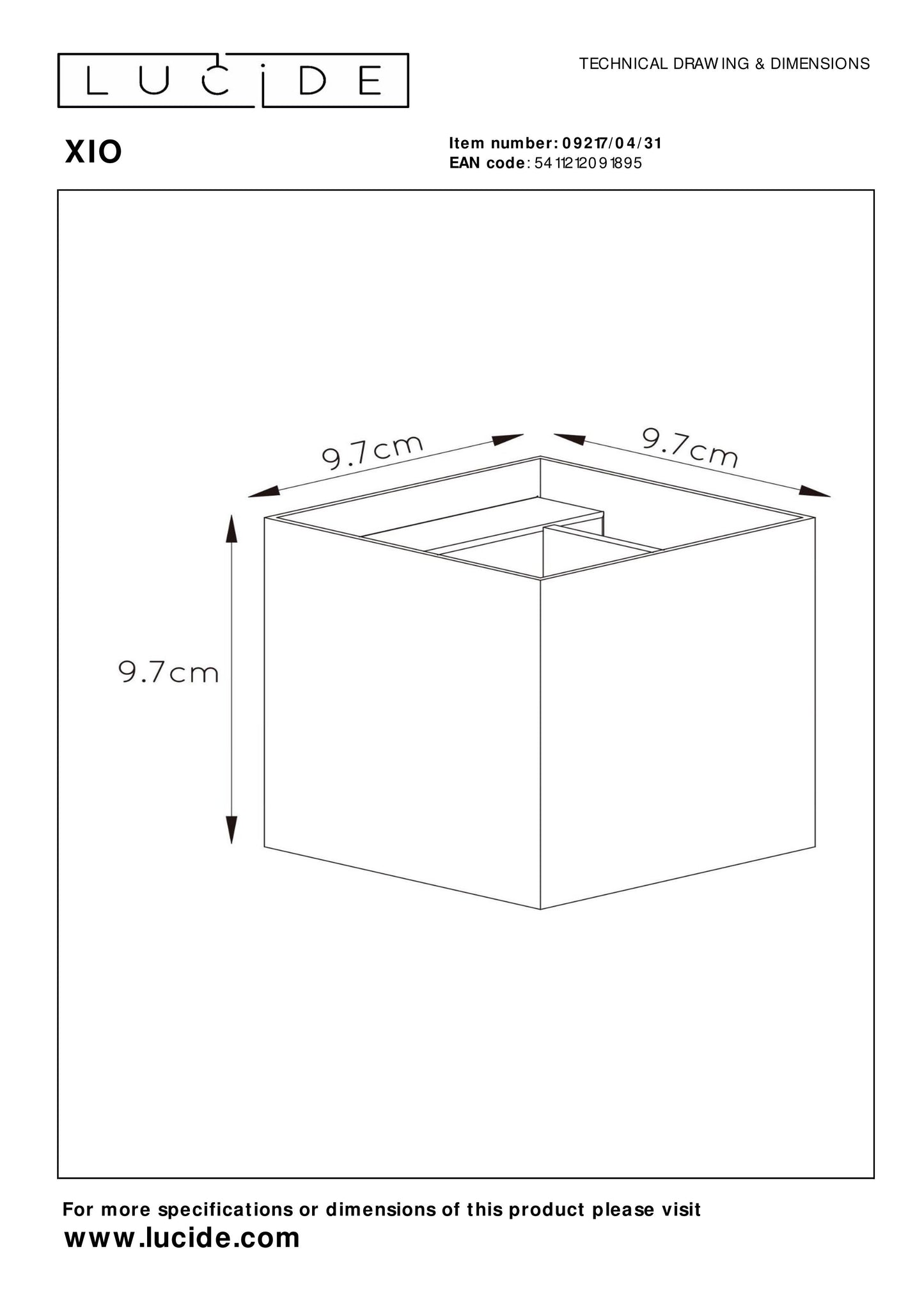 Lucide XIO - Wall light - LED Dim. - G9 - 1x4W 2700K - Adjustable beam angle - White