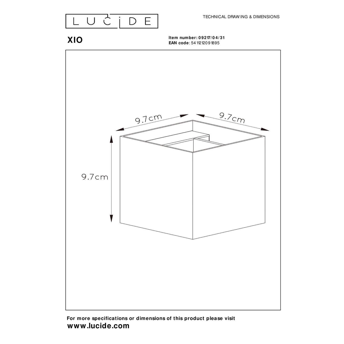 Lucide XIO - Wall light - LED Dim. - G9 - 1x4W 2700K - Adjustable beam angle - White