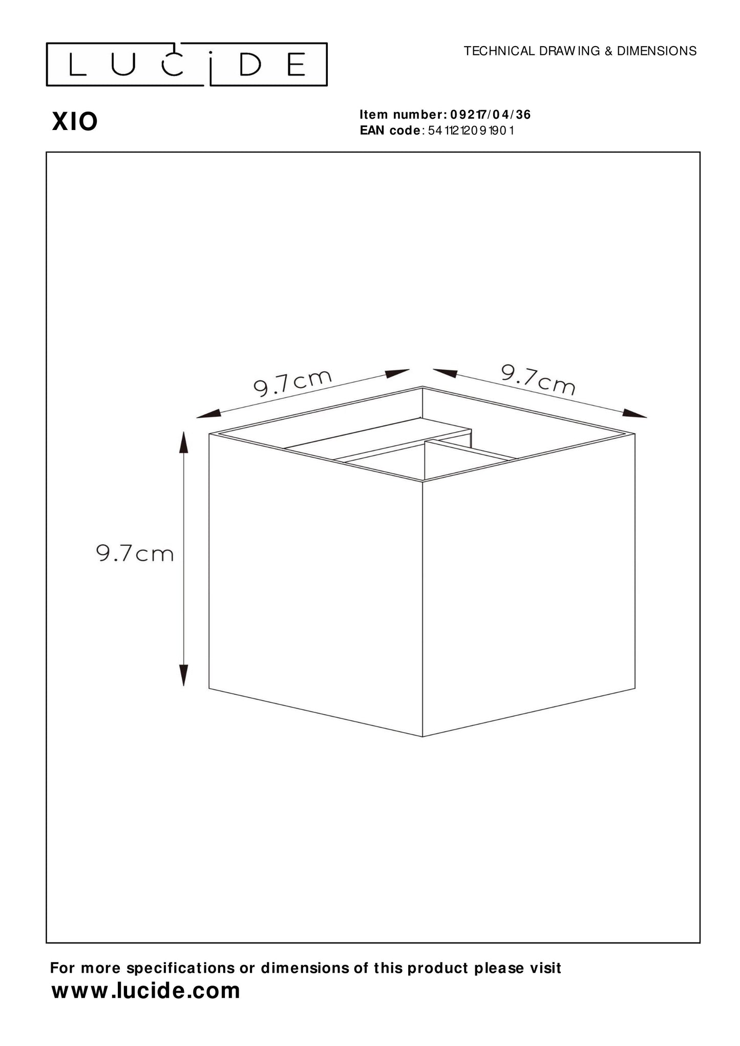 Lucide XIO - Wall light - LED Dim. - G9 - 1x4W 2700K - Adjustable beam angle - Grey