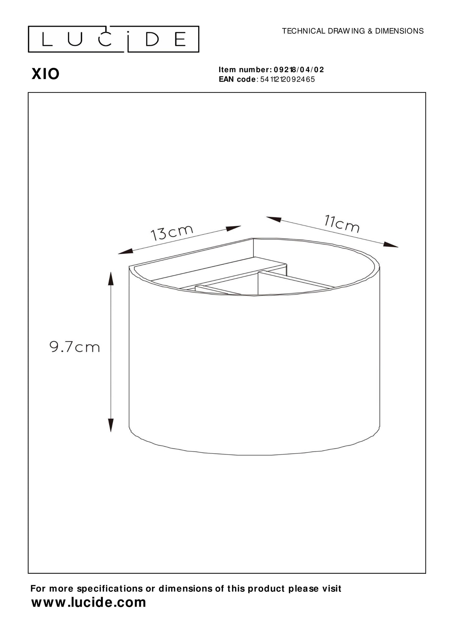 Lucide XIO - Wall light - LED Dim. - G9 - 1x3,5W 2700K - Adjustable beam angle - Matt Gold / Brass