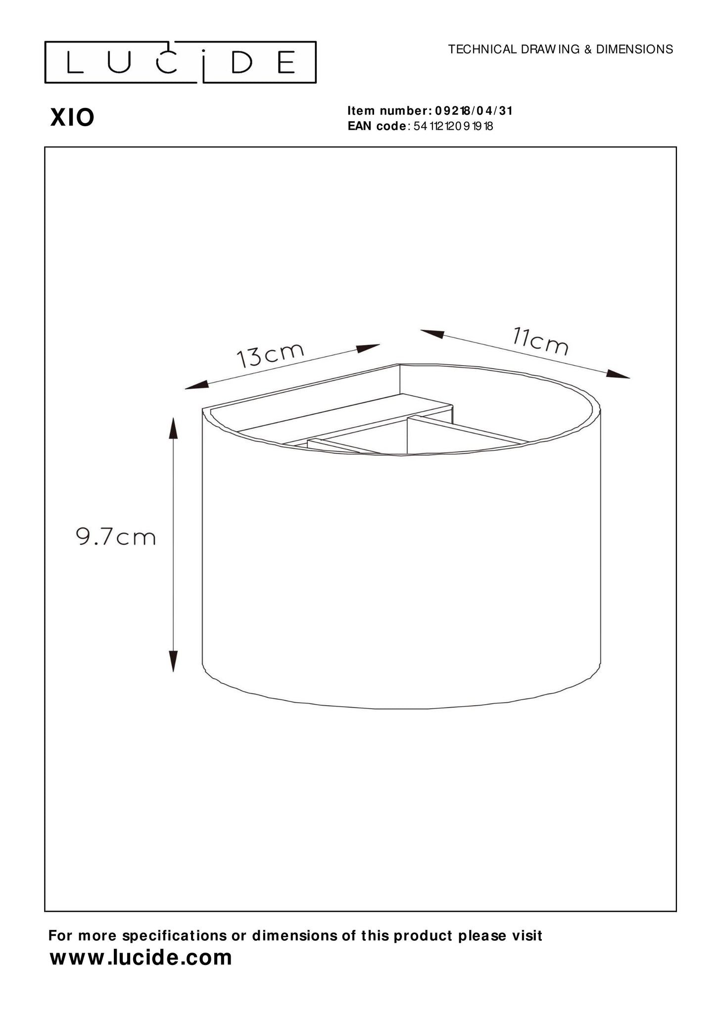 Lucide XIO - Wall light - LED Dim. - G9 - 1x3,5W 2700K - Adjustable beam angle - White