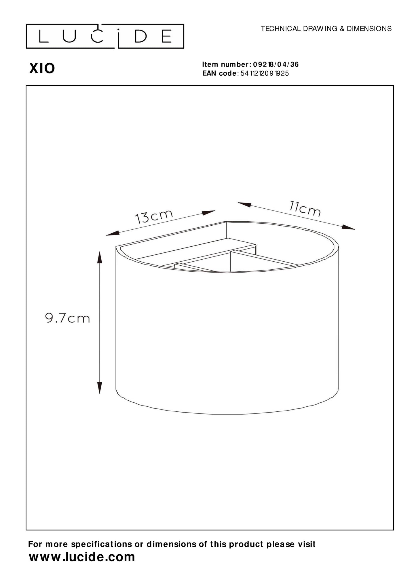 Lucide XIO - Wall light - LED Dim. - G9 - 1x3,5W 2700K - Adjustable beam angle - Grey