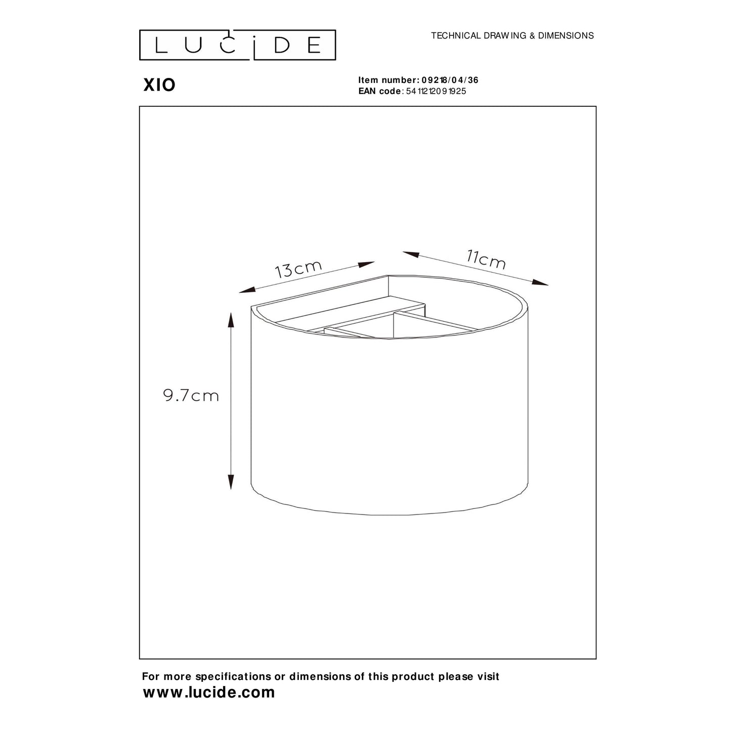 Lucide XIO - Wall light - LED Dim. - G9 - 1x3,5W 2700K - Adjustable beam angle - Grey