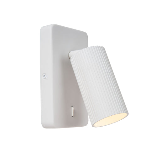 Lucide CLUBS - Bedside lamp / Wall light - 1xGU10 - White