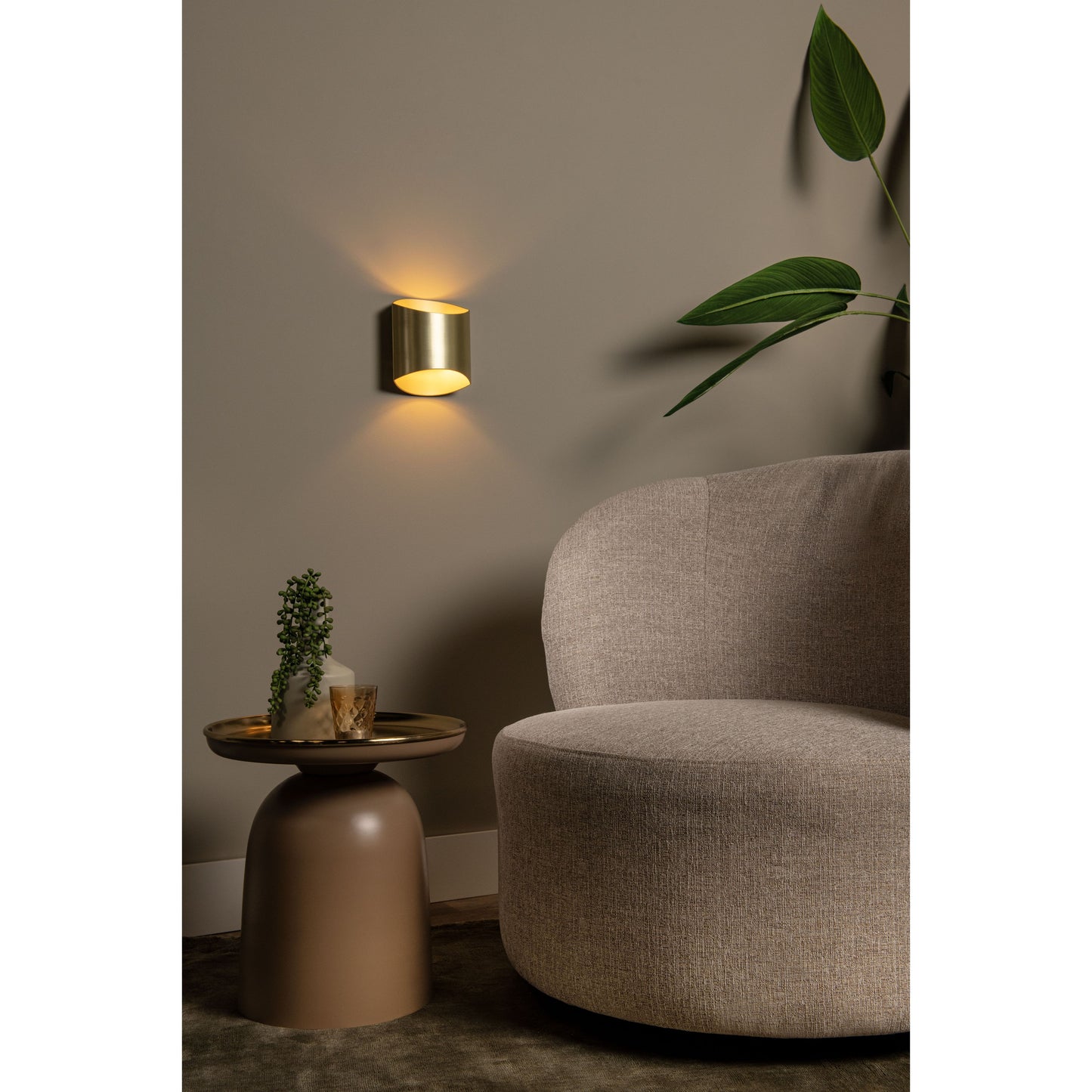 Lucide DILETTA - Wall light - 1xG9 - Matt Gold / Brass