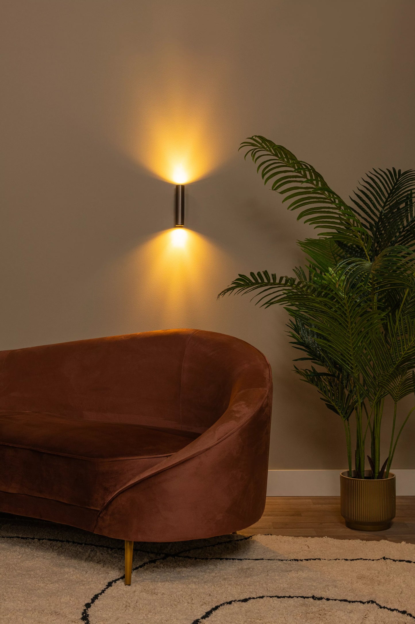 Lucide DUPLA - Wall spotlight / Wall light - 2xGU10 (MR11) - Coffee