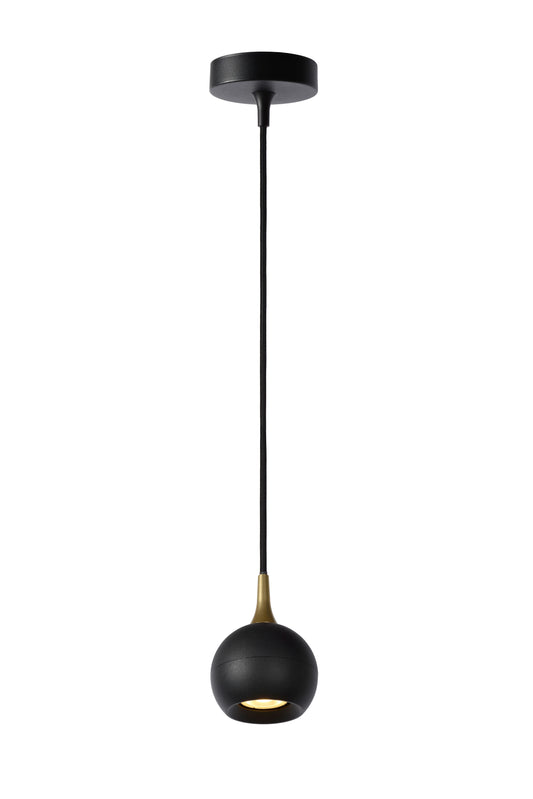 Lucide FAVORI - Pendant light - Ø 9 cm - 1xGU10 - Black