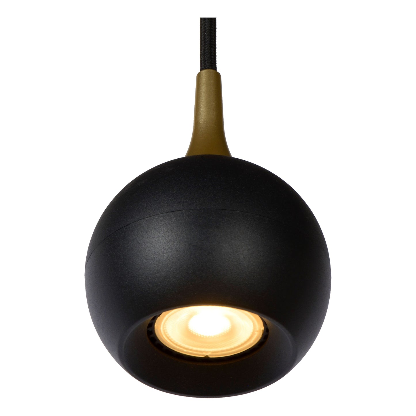 Lucide FAVORI - Pendant light - Ø 9 cm - 1xGU10 - Black