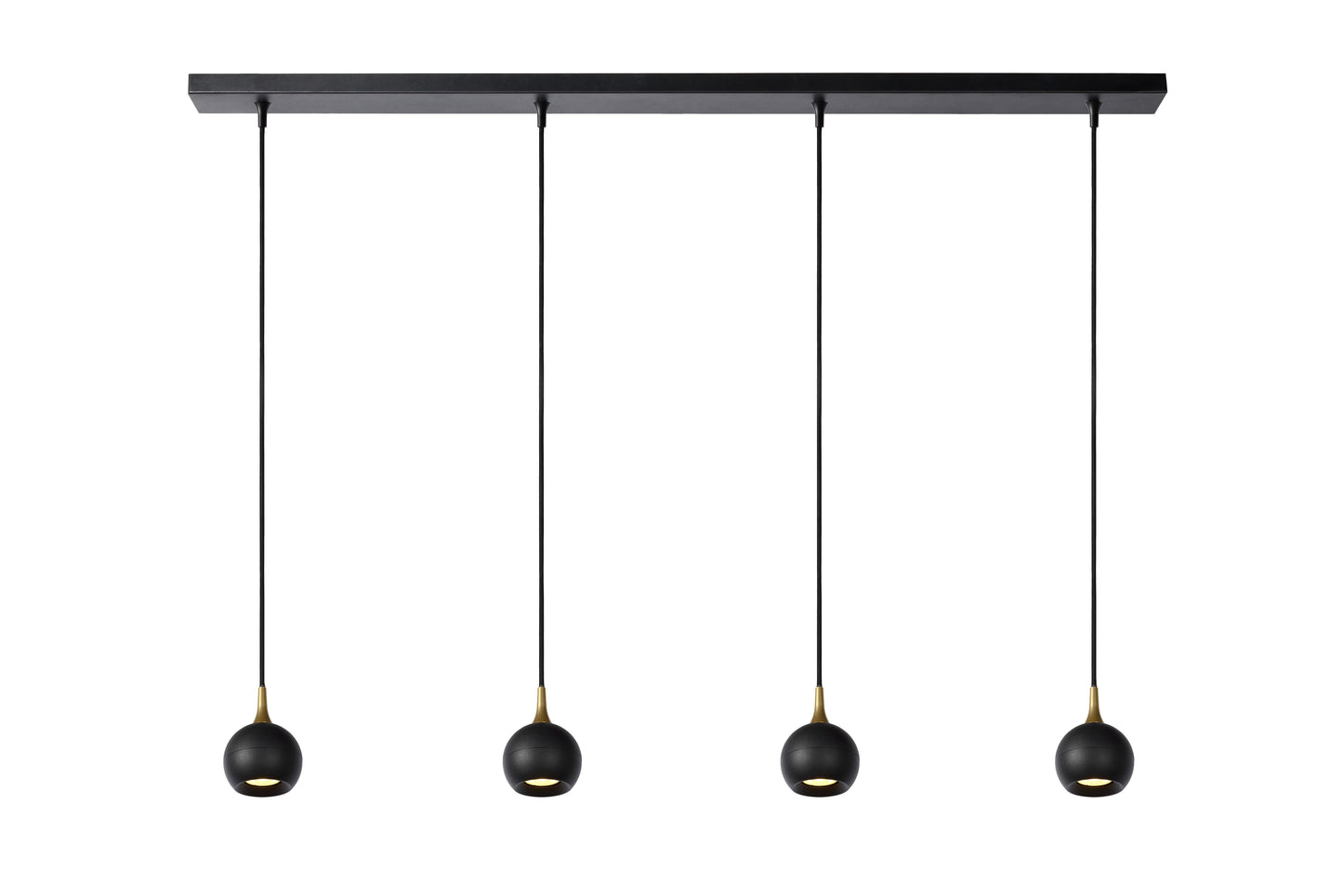 Lucide FAVORI - Pendant light - 4xGU10 - Black