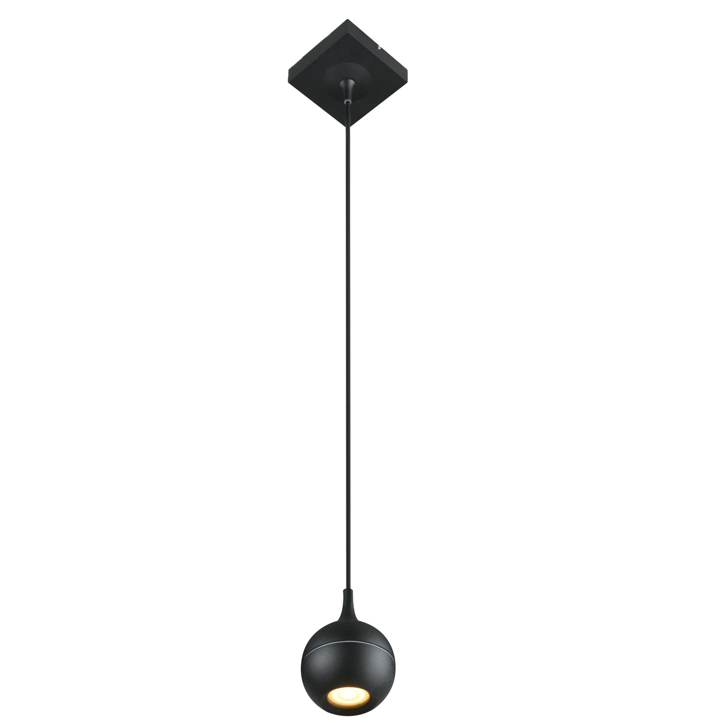 Lucide FAVORI - Pendant light Bathroom - 1xGU10 - IP44 - Black