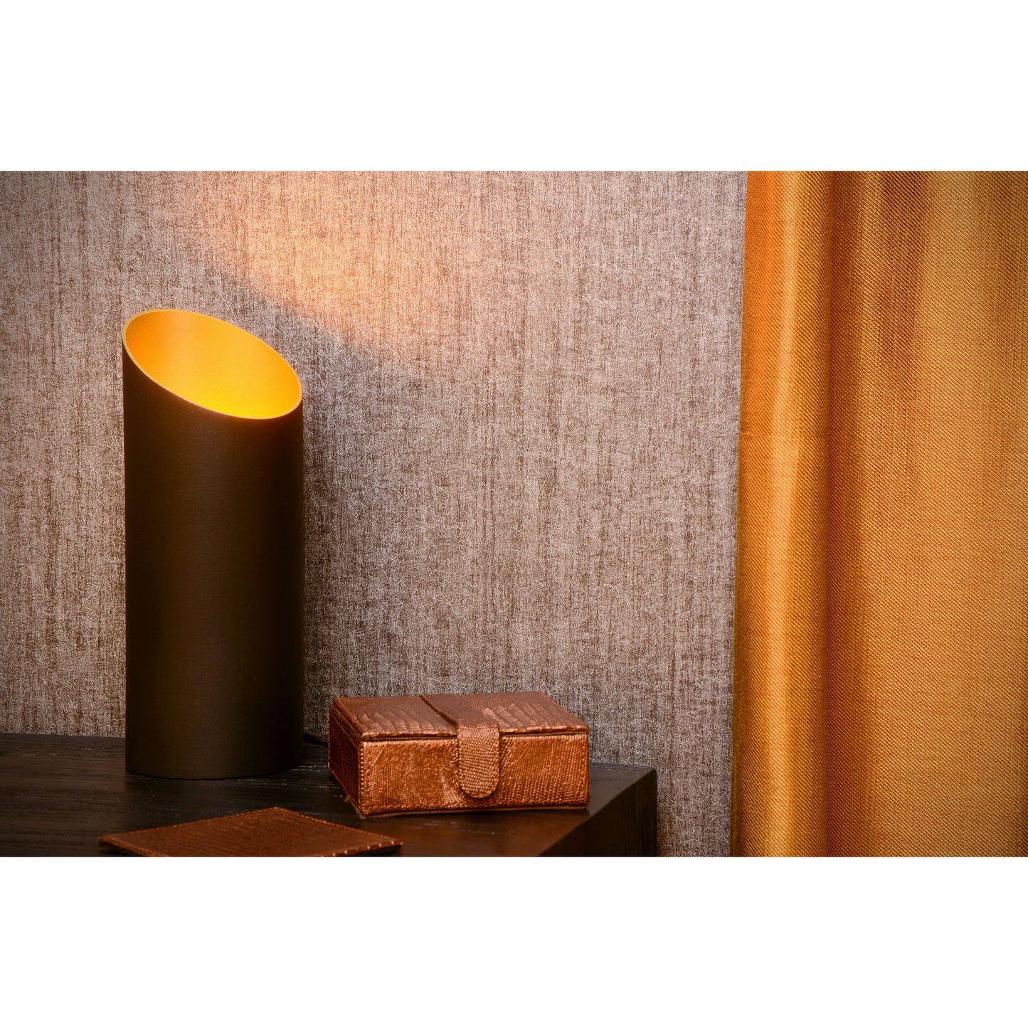 Lucide QUIRIJN - Table lamp - Ø 9,6 cm - 1xE27 - Black