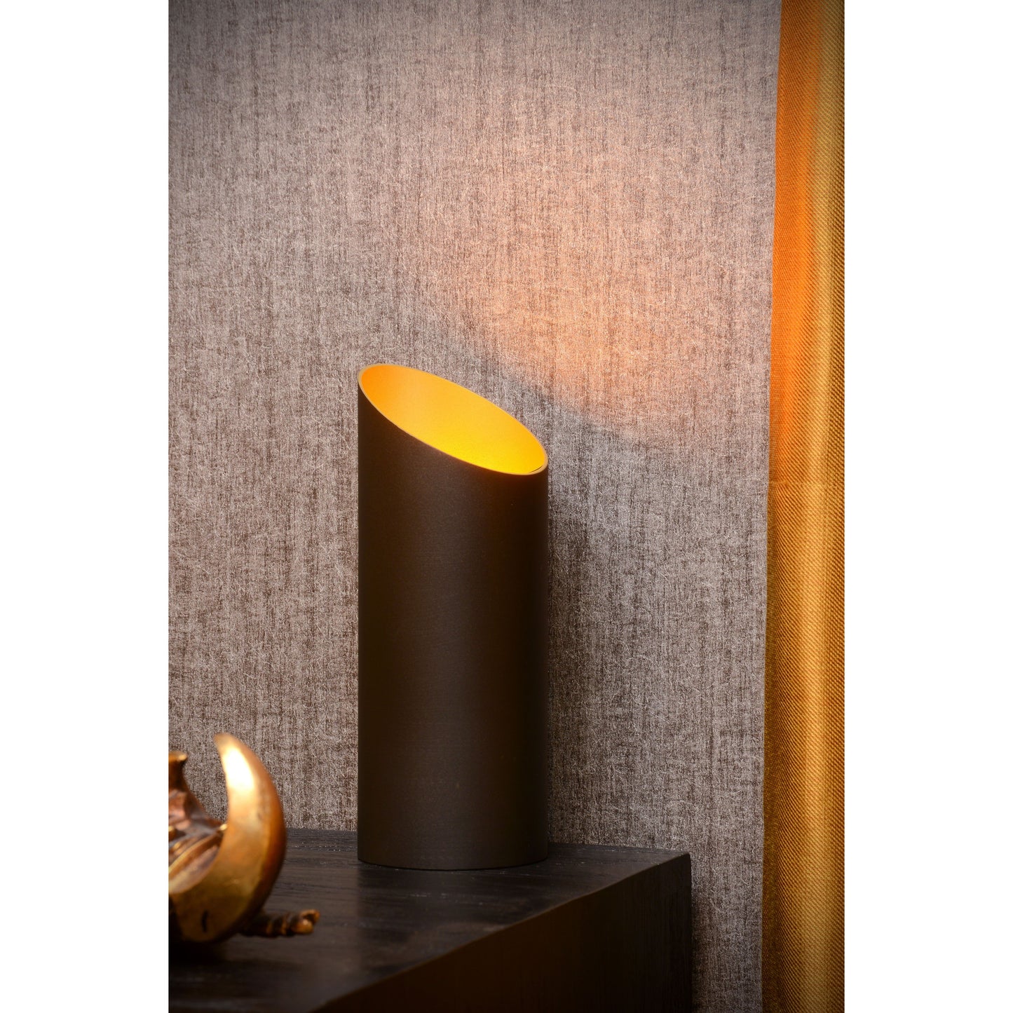 Lucide QUIRIJN - Table lamp - Ø 9,6 cm - 1xE27 - Black