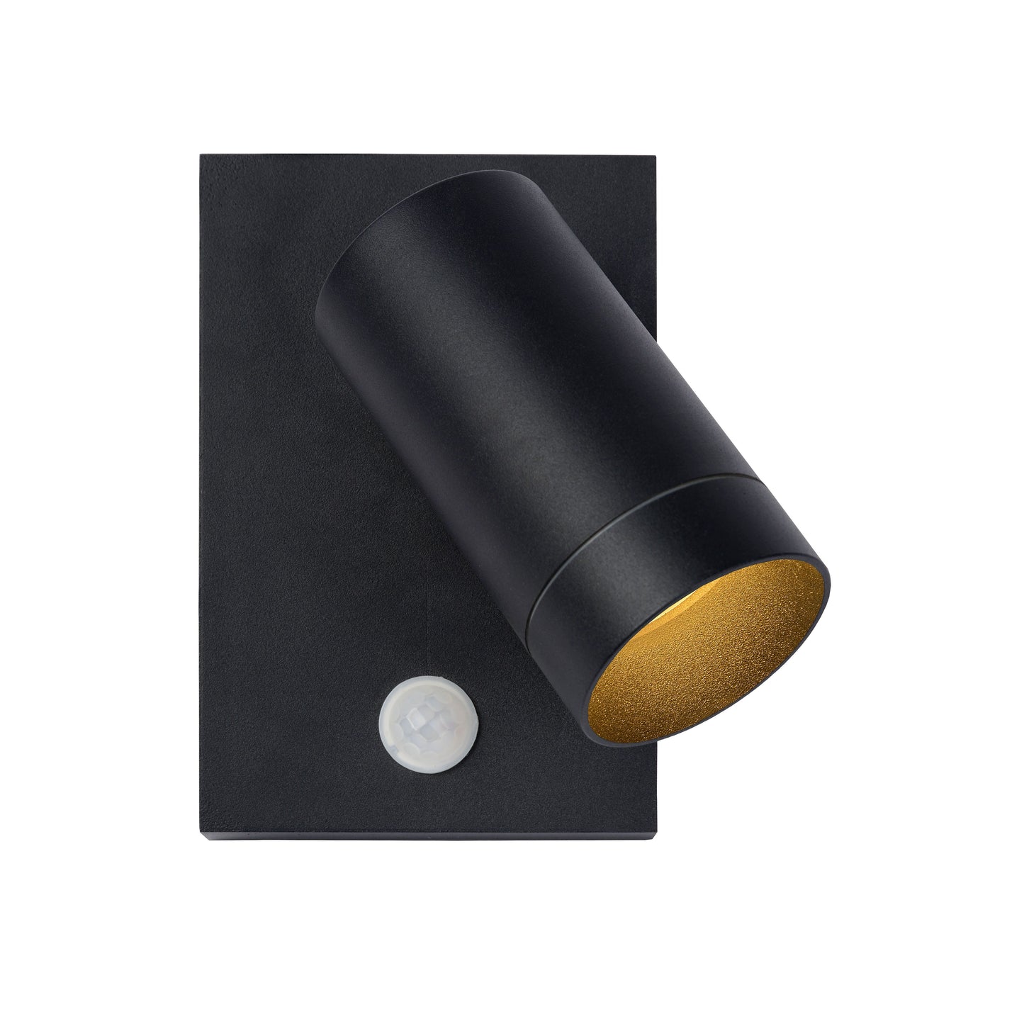 Lucide TAYLOR - Wall spotlight / Wall light Indoor/Outdoor - 1xGU10 - IP54 - Motion & Day/Night Sensor - Black