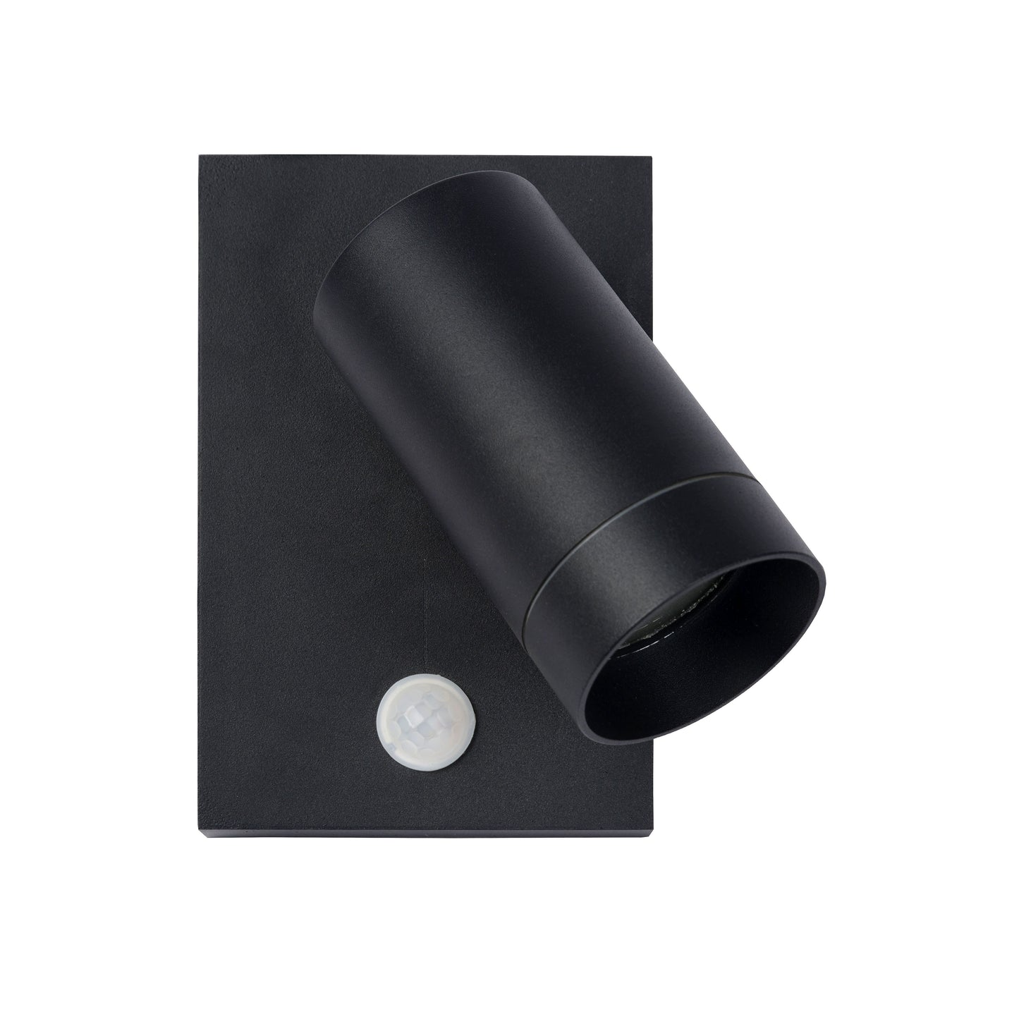 Lucide TAYLOR - Wall spotlight / Wall light Indoor/Outdoor - 1xGU10 - IP54 - Motion & Day/Night Sensor - Black