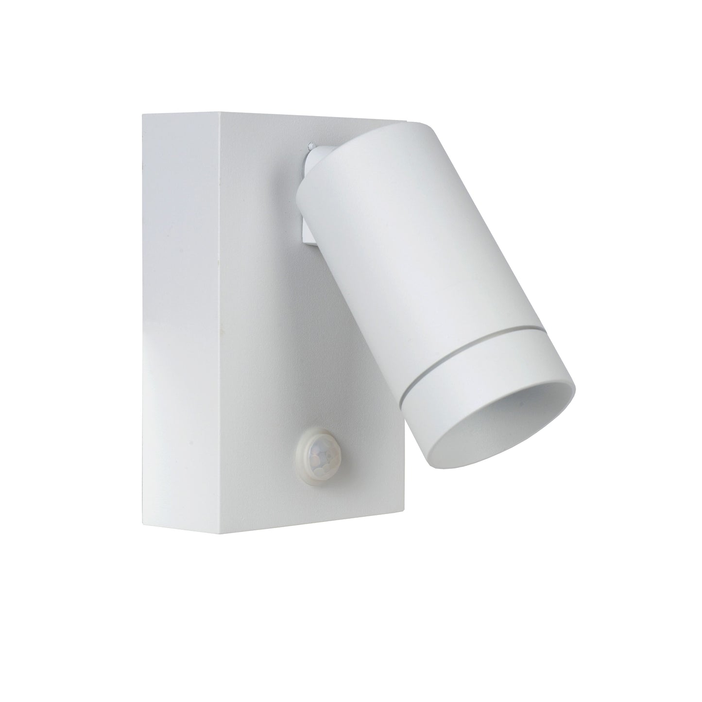 Lucide TAYLOR - Wall spotlight / Wall light Indoor/Outdoor - 1xGU10 - IP54 - Motion & Day/Night Sensor - White